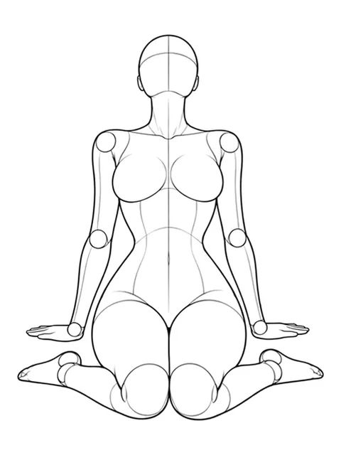Wariza (W-sit), hands planted behind
