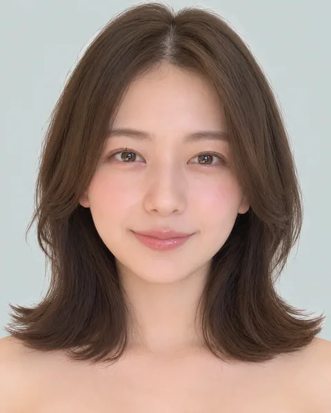 2-way bangs, one-curl medium bob #1