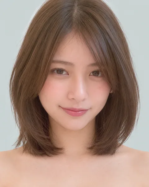 A-line medium bob, marron beige