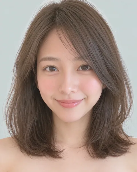 2-way bangs, one-curl medium bob #2
