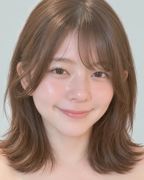 2-way bangs, one-curl medium bob #3