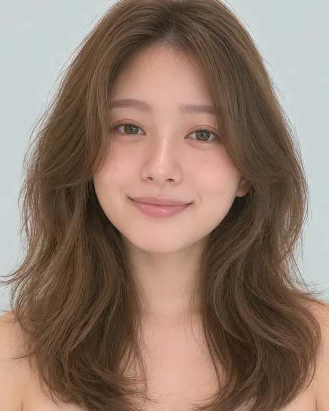 Medium nuance perm, curling-iron style #2