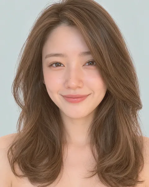 Medium nuance perm, curling-iron style #4
