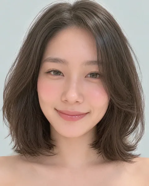 2-way bangs, one-curl medium bob #5