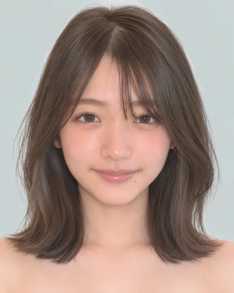 Collarbone-length layered bob, ash greige #7