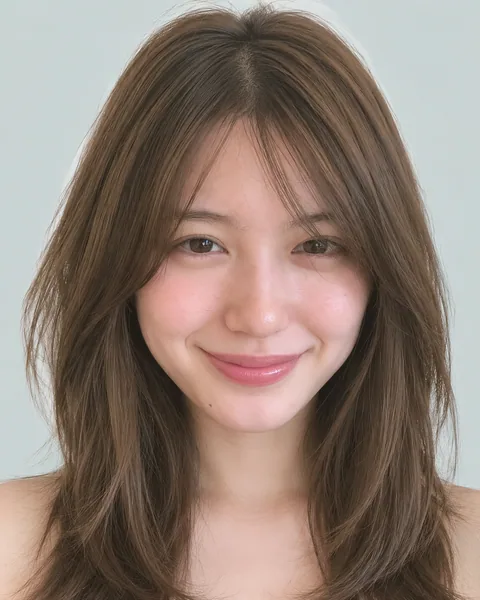 ミディアムレイヤー内巻きワンカール(まろベージュ) #6