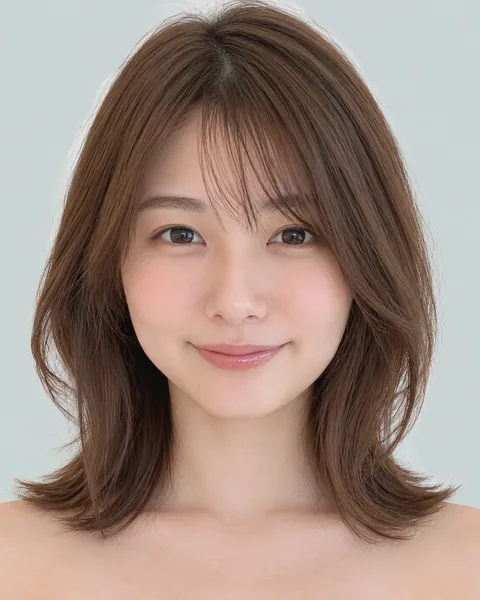 2-way bangs, one-curl medium bob #6