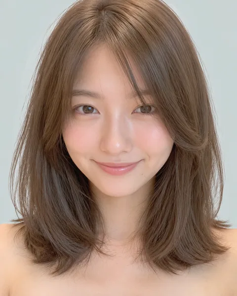 2-way bangs, one-curl medium bob #7