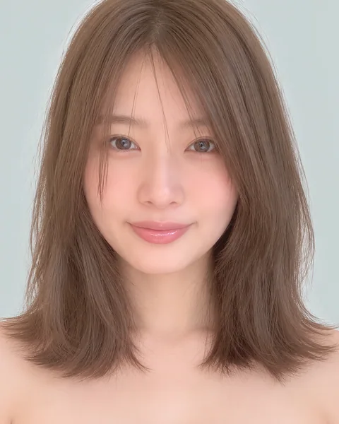Collarbone-length layered bob, ash greige #8