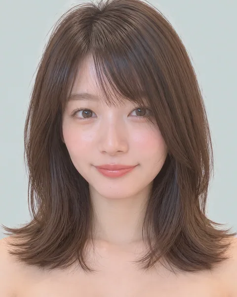 Collarbone-length layered bob, ash greige #9