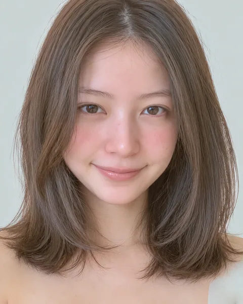 切りっぱなし外ハネミディアムボブ #10