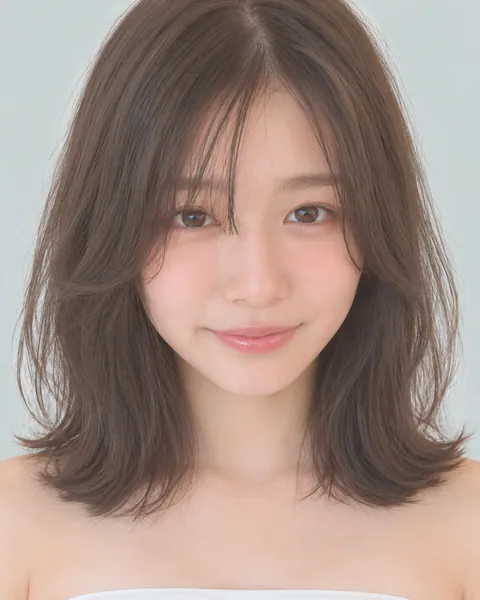 Collarbone-length layered bob, ash greige #11