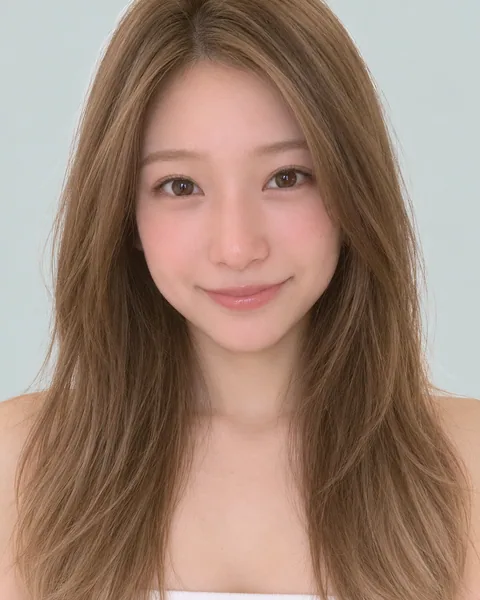 ハイレイヤー×裾カラー(ブロンド)