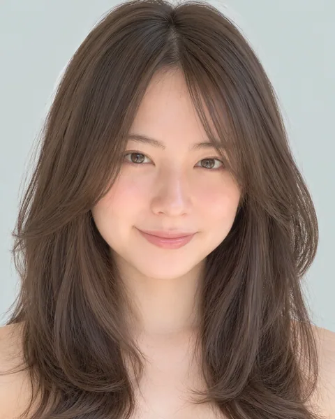 ワンカールレイヤーと後れ毛(ショコラブラウン)