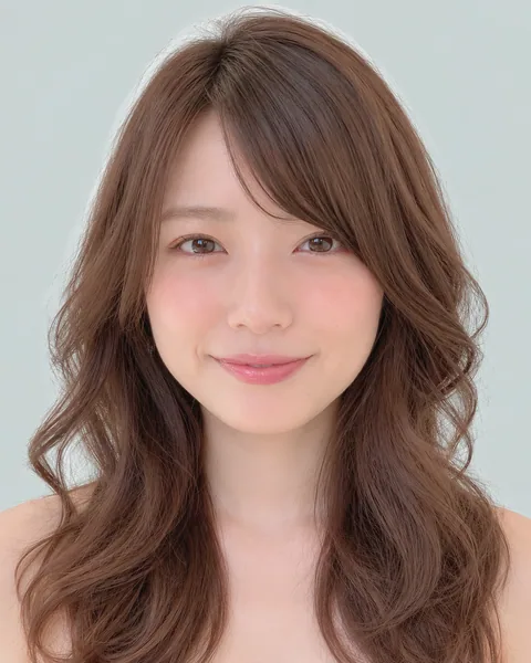Diagonal bangs, airy curls #2