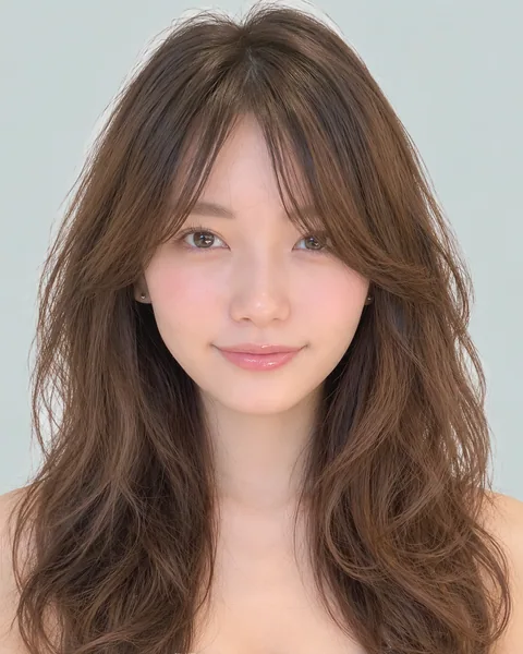 斜瀏海蓬鬆捲髮 #3
