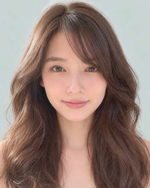 斜瀏海蓬鬆捲髮 #4