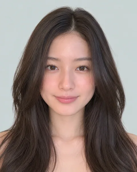 中長黑髮亮澤層次 #7