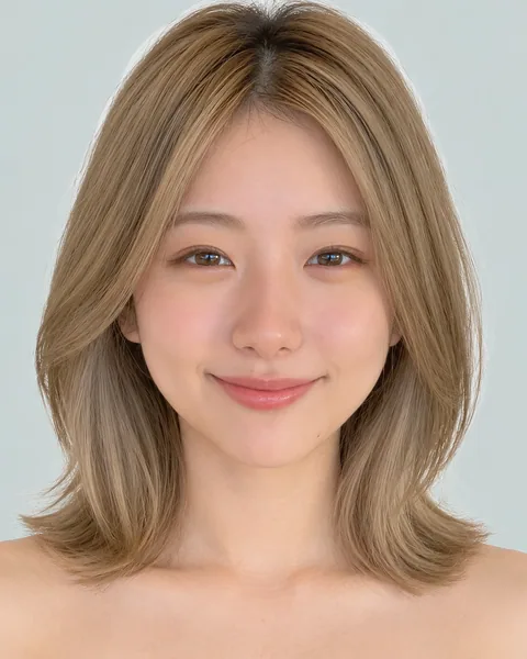 Waisted short, long nape, see-through bangs
