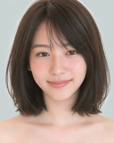 Mini bob, brow-length blunt bangs #20