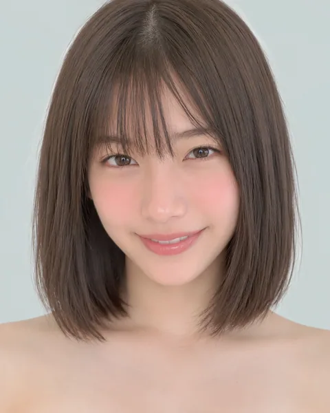 Mini bob, brow-length blunt bangs