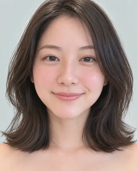 A-line diamond short bob, black hair #21