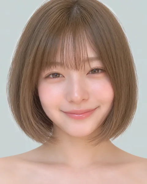 Mash short, long bangs