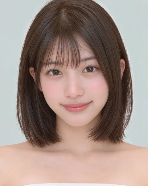 Korean tassel bob, side bangs