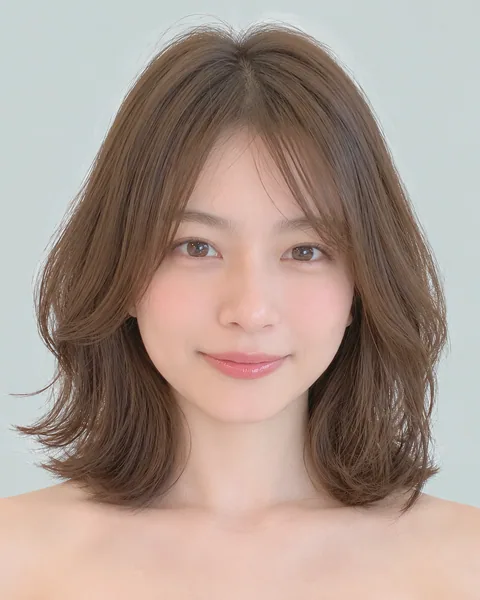 Mini bob perm, natural wave style #3