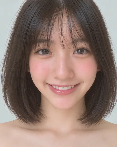 Korean tassel bob, side bangs #23