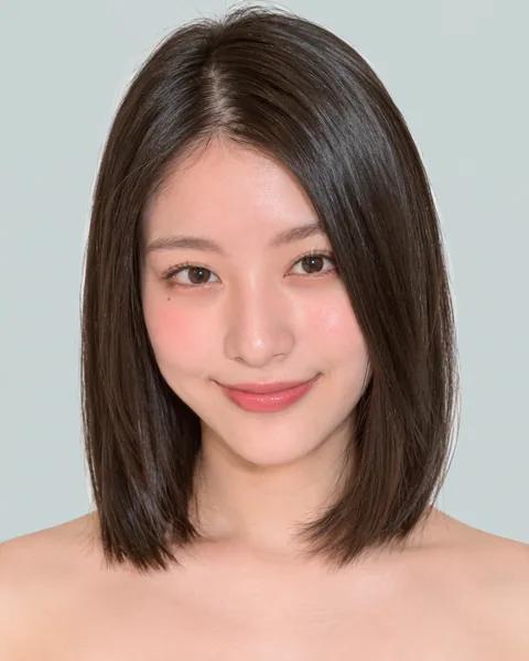 Blunt-cut straight bob, no bangs #25
