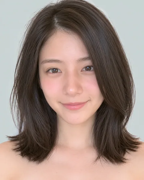 A-line diamond short bob, black hair #30