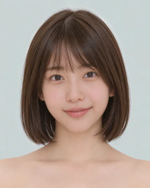 Korean tassel bob, side bangs #28