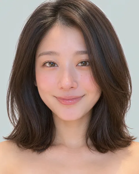 A-line diamond short bob, black hair #31