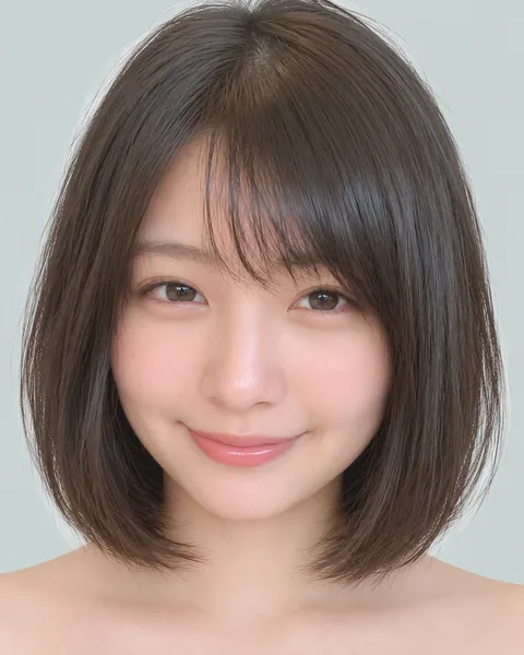 Mini bob, brow-length blunt bangs #13