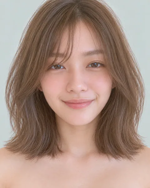 Mini bob perm, natural wave style #8