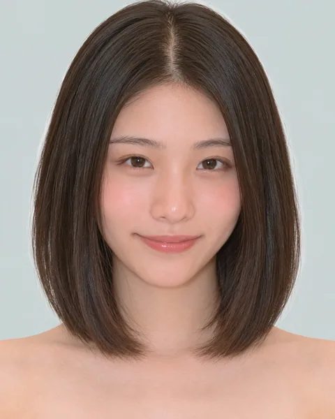 Blunt-cut straight bob, no bangs #28