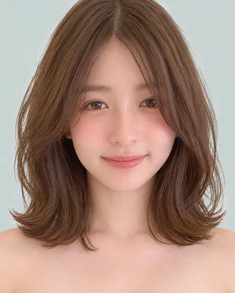 Mini bob perm, natural wave style #9