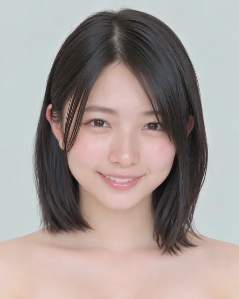 ウェットヘアの前髪長めショートボブ #6