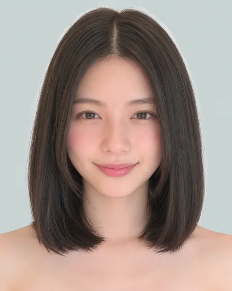 Blunt-cut straight bob, no bangs #9