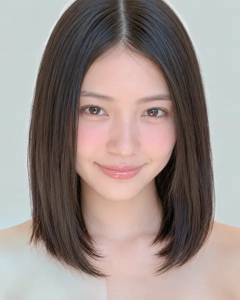 Blunt-cut straight bob, no bangs #10
