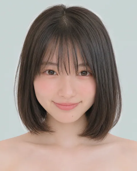 Korean tassel bob, side bangs #32