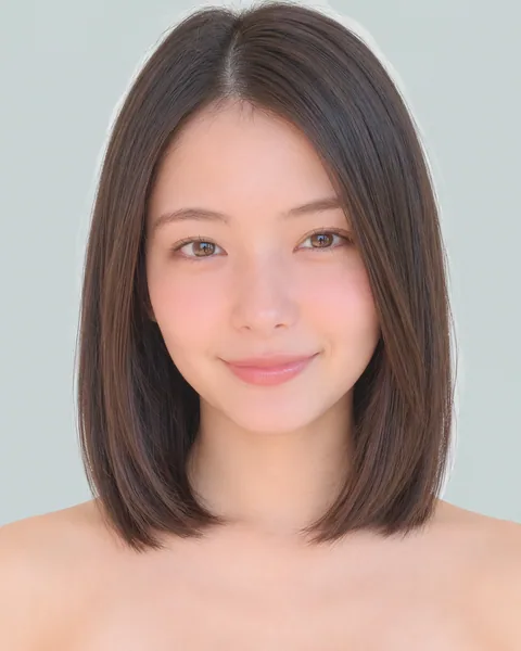 Blunt-cut straight bob, no bangs #12