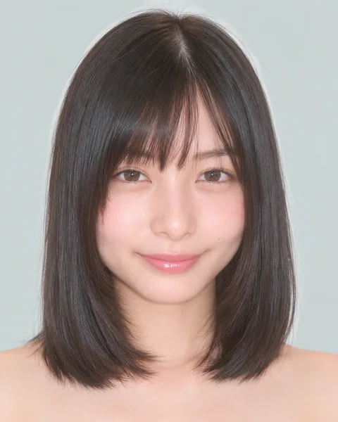 Blunt-cut straight bob, no bangs #13