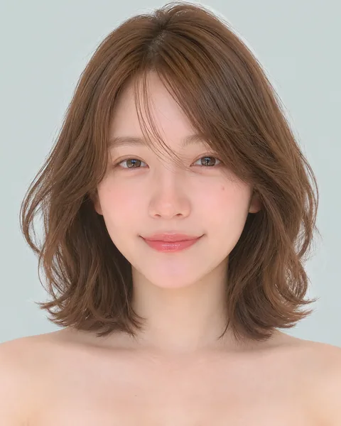 Mini bob perm, natural wave style #13