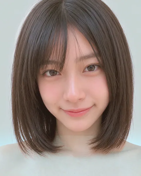 Korean tassel bob, side bangs #15