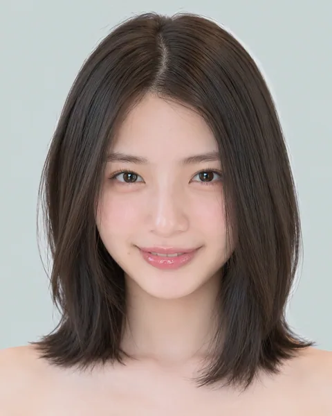 Blunt-cut straight bob, no bangs #15