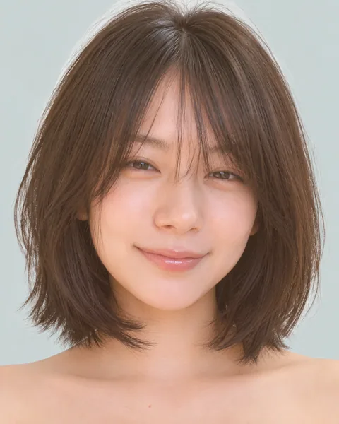 Mini bob, brow-length blunt bangs #36