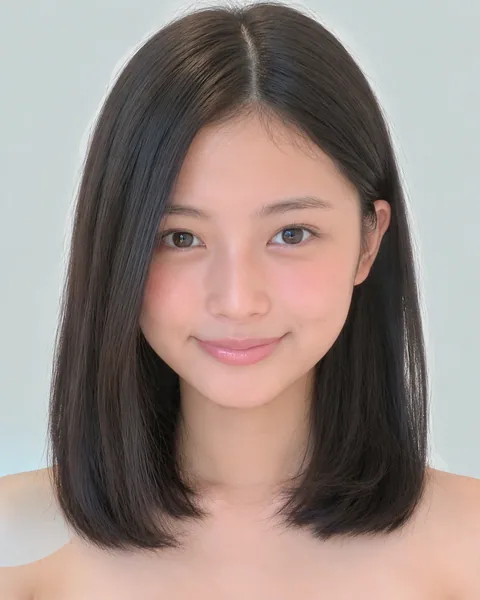 Blunt-cut straight bob, no bangs #16