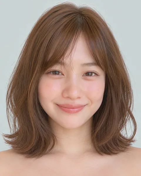 Mini bob perm, natural wave style #15